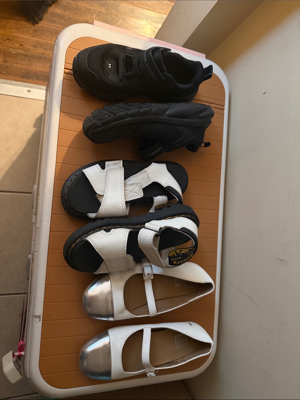 Under Armour Black Kids Slip-On Athletic Shoes